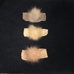 Chic Pom-Pom Hair Bands - Sets of 3